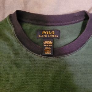 MENS POLO LONG SLEEVE THERMAL SHIRT, GOOD CONDITION